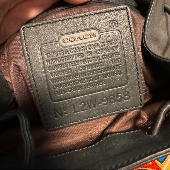 Vintage Coach Legacy West Leather Drawstring Backpack - Picture 9 of 14